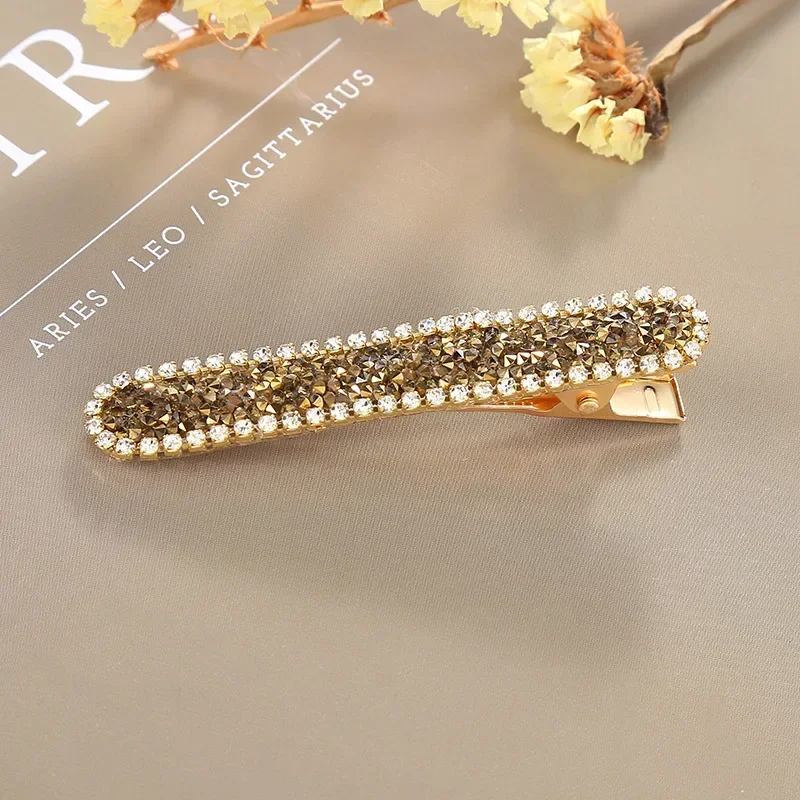 Fashion Rhinestone Alligator Clip Headwear Beautiful Shiny Rhinestone Hair Clips Woman Hair Accessories