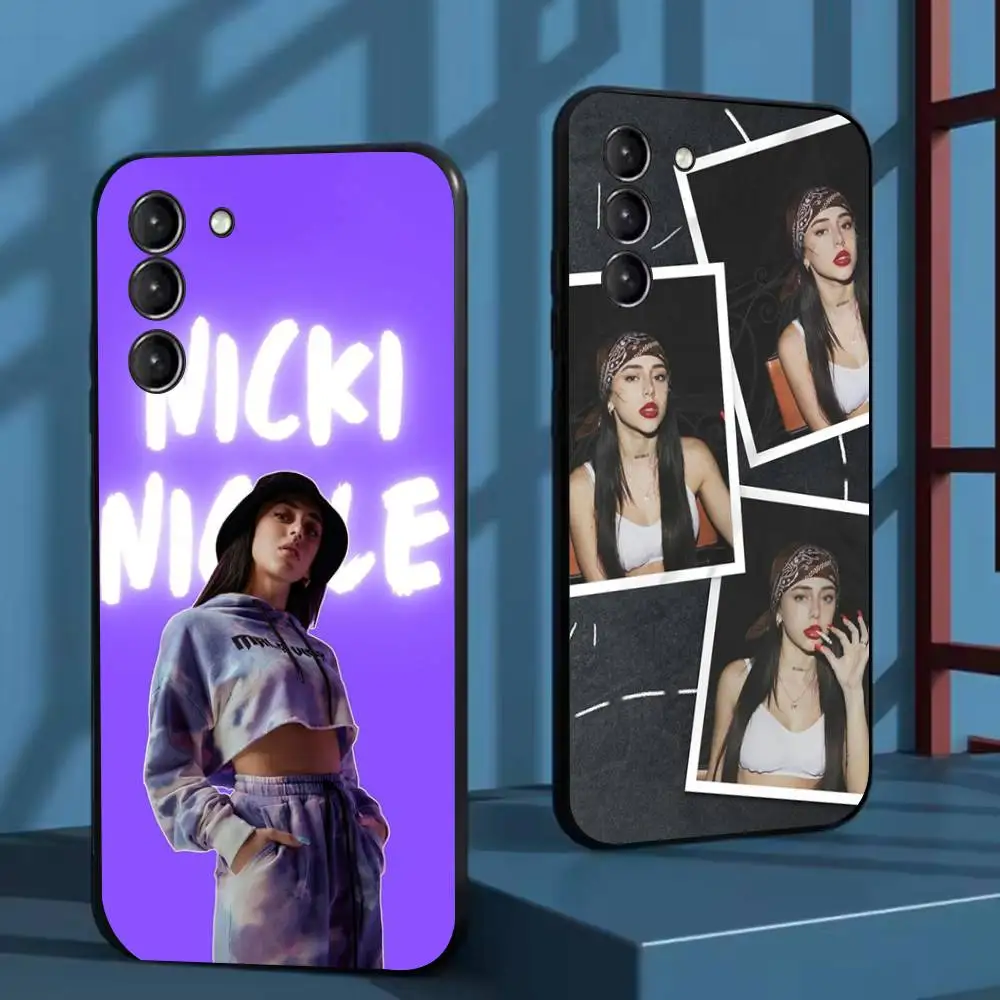 

Singer N-Nicki Nicole Phone Case For Samsung Galaxy A73,91,80,72,51,53,52,71,22,5G,Note,J7,8,9 Soft Black Cover