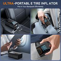 Tire Air Pump 150PSI Cordless Portable Automatic Tire Inflator Air Compressor With Digital Display For Auto Truck SUV Bike