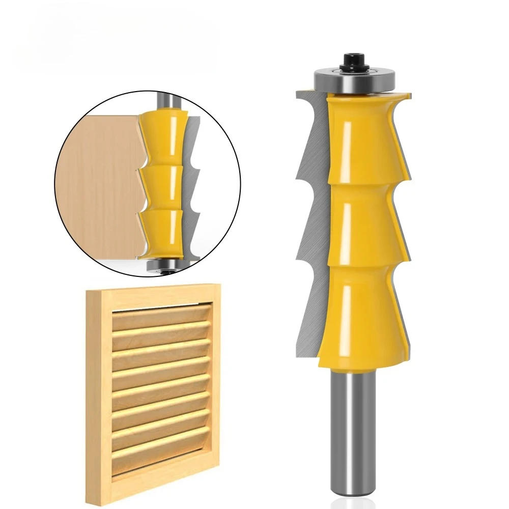 

1pc Louver Shutter Style Router Bit - 1/2" Shank 12mm shank door knife Woodworking cutter Tenon Cutter for Woodworking Tools
