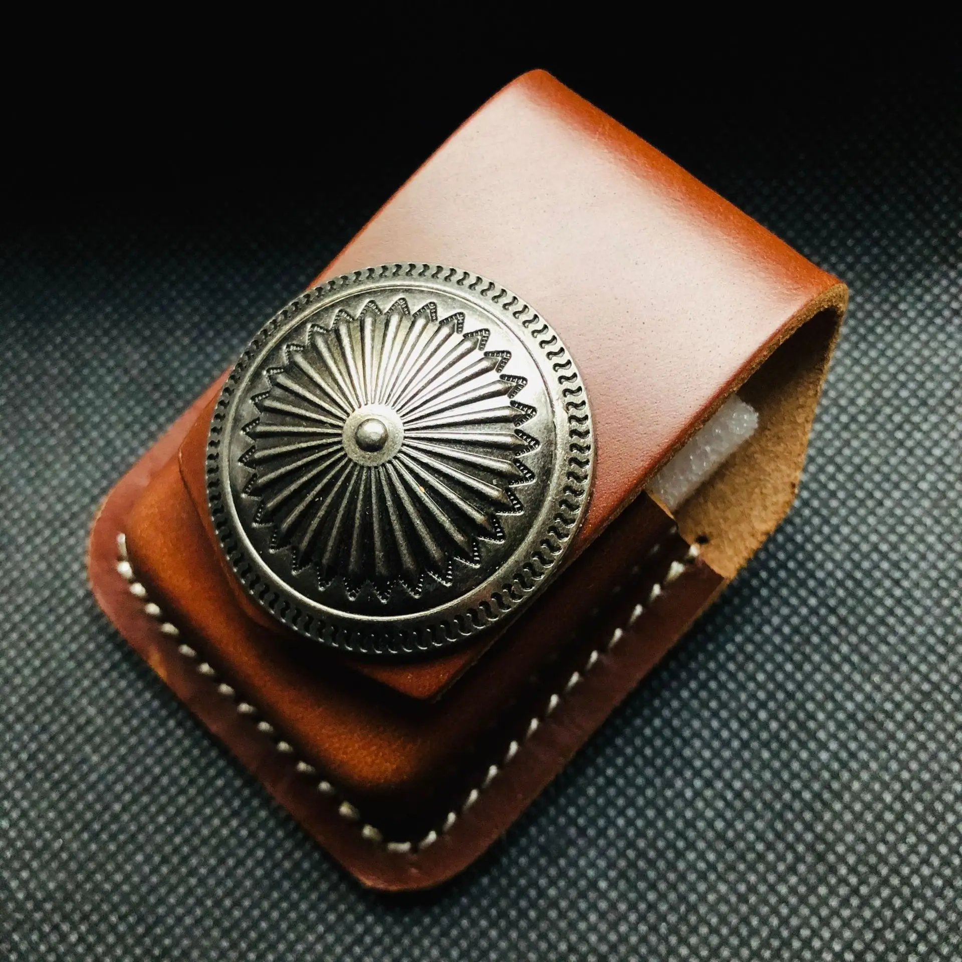 Genuine Leather Lighter Case Bag Cover Holder Windproof Lighter Box Case For Zippo Lighter Leather Cover Case Bag Cigarette Box