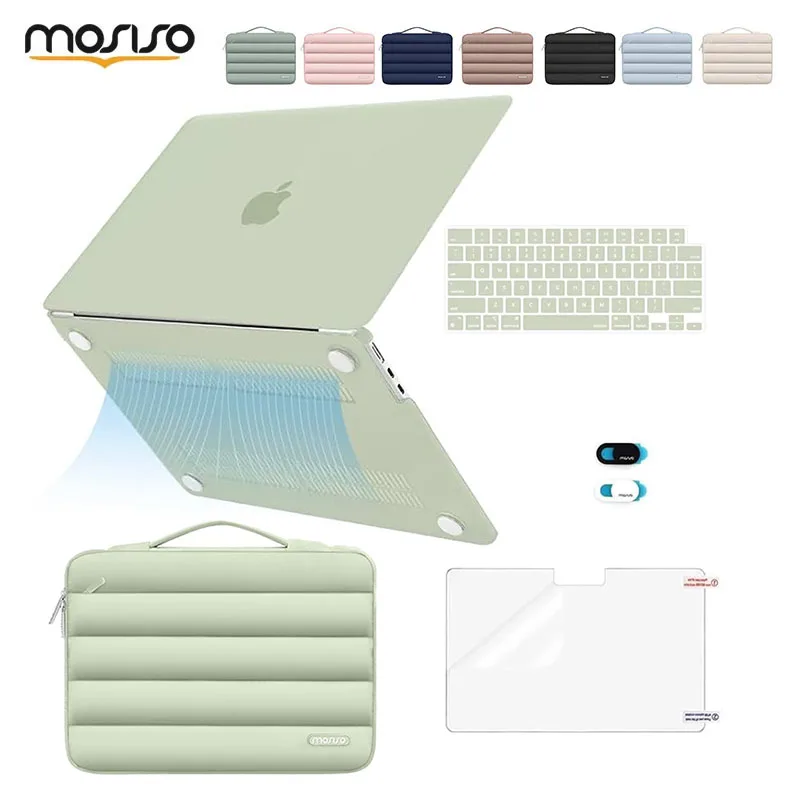 เคสแล็ปท็อปสำหรับ MacBook Air Pro ปี 2025 ขนาด 13 14 15 16 นิ้ว รุ่น M4 A3240 M3 A3113 M2 A2681 A3185 A3401 A2918 M1  ฝาครอบ ซองใส่