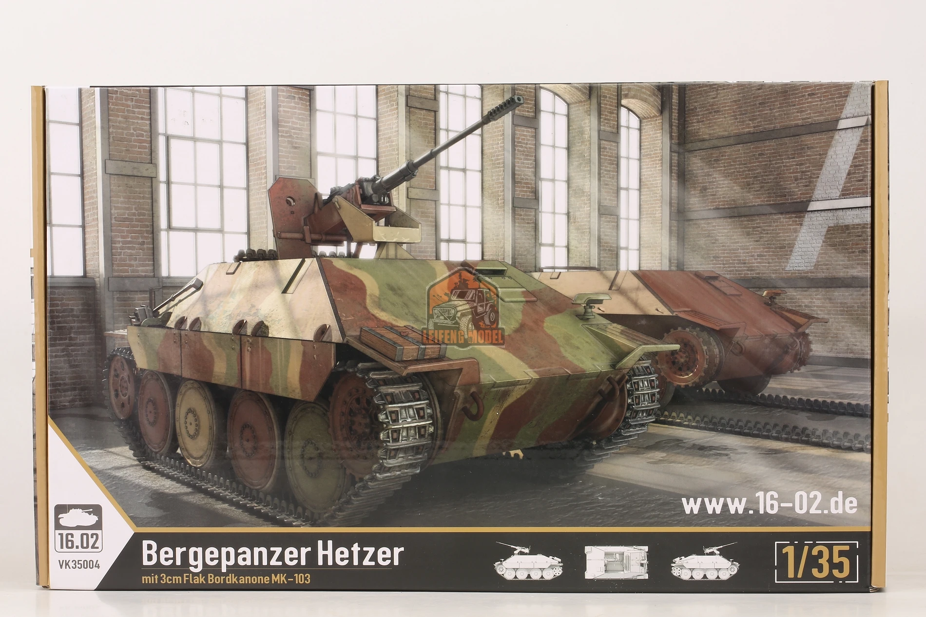 VK35004ฟ้าร้อง1/35 beepanzer HETZER W 30mm ชุด Mk-103 Flak