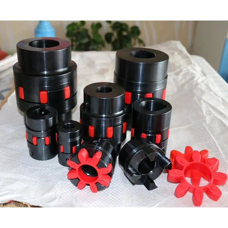 

New 1PC XL2 D55 L78 12mm - 30mm star coupling plum blossom elastic coupling claw coupling XL2 diameter55 (inner hole 10-30)