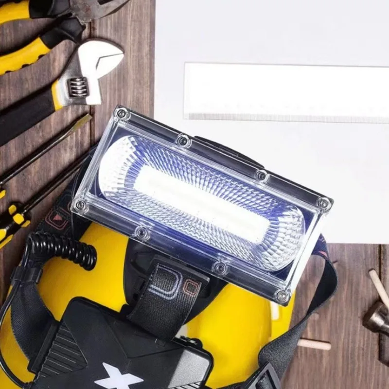 

AB66-Rechargeable LED Headlamp USB, COB Floodlight For Adults- Head Light, Head Lamp For Night Fishing, Construction Headlight