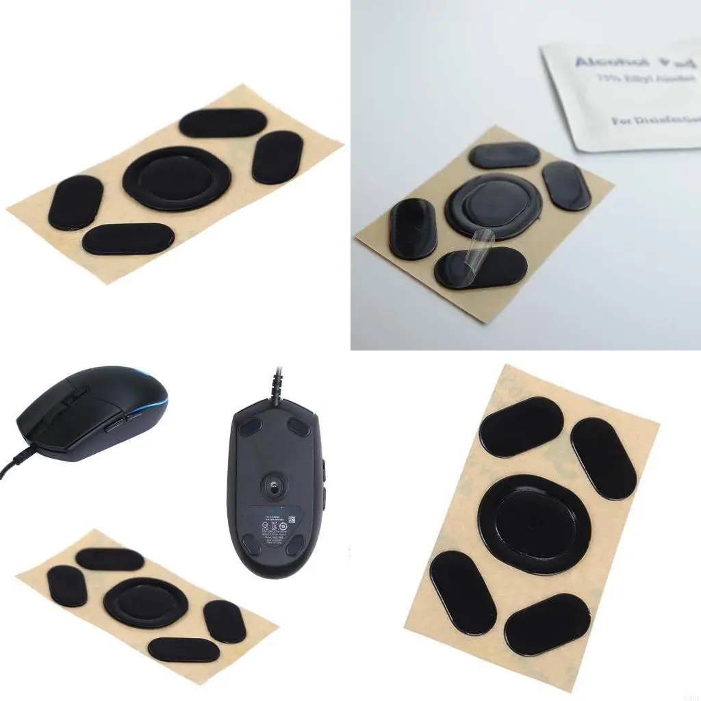 

C90F Mouse Skates Mouse Feet For G102 G Mouse Glides Black 1 Set