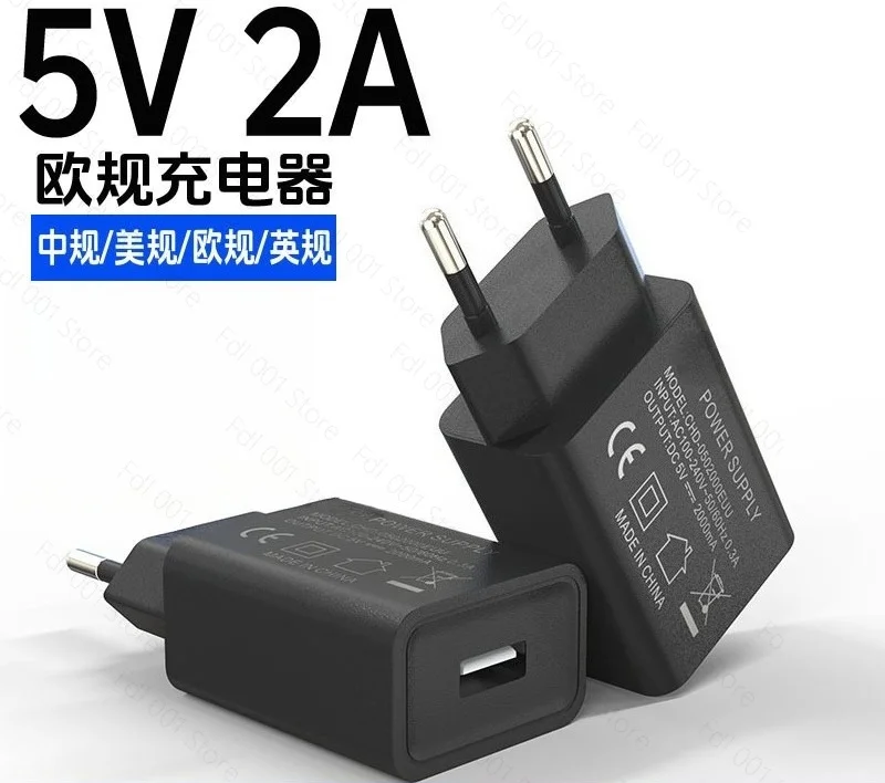 5V2A EU Plug USB Charger CE Certified for Germany France Russia Italy