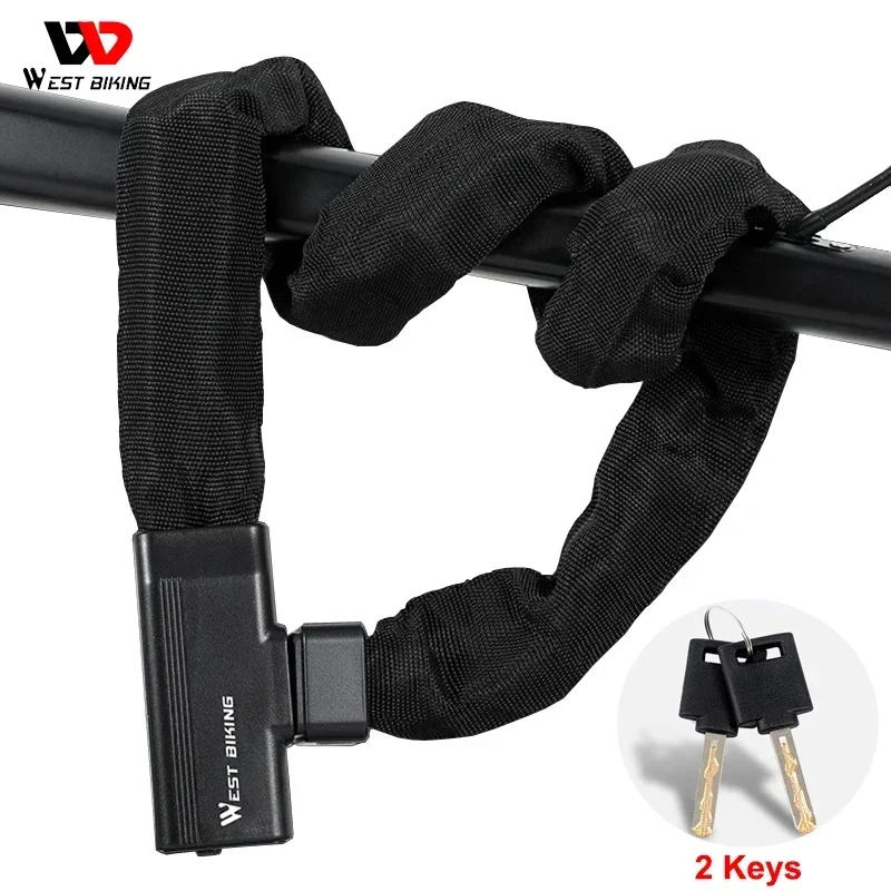 Steel A3 Anti-theft Chain Lock Thicken Motorcycle Bicycle Lock 1m Multipurpose Cabinet Door Padlock Bike Accessories