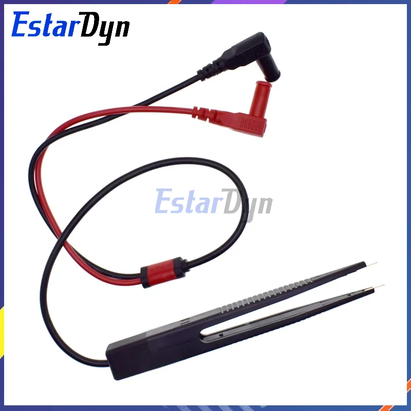 Estardyn SMD SMT Chip Test Clip Lead Probe Digital Multimeter Meter Tweezer Capacitor Resistance tweezers