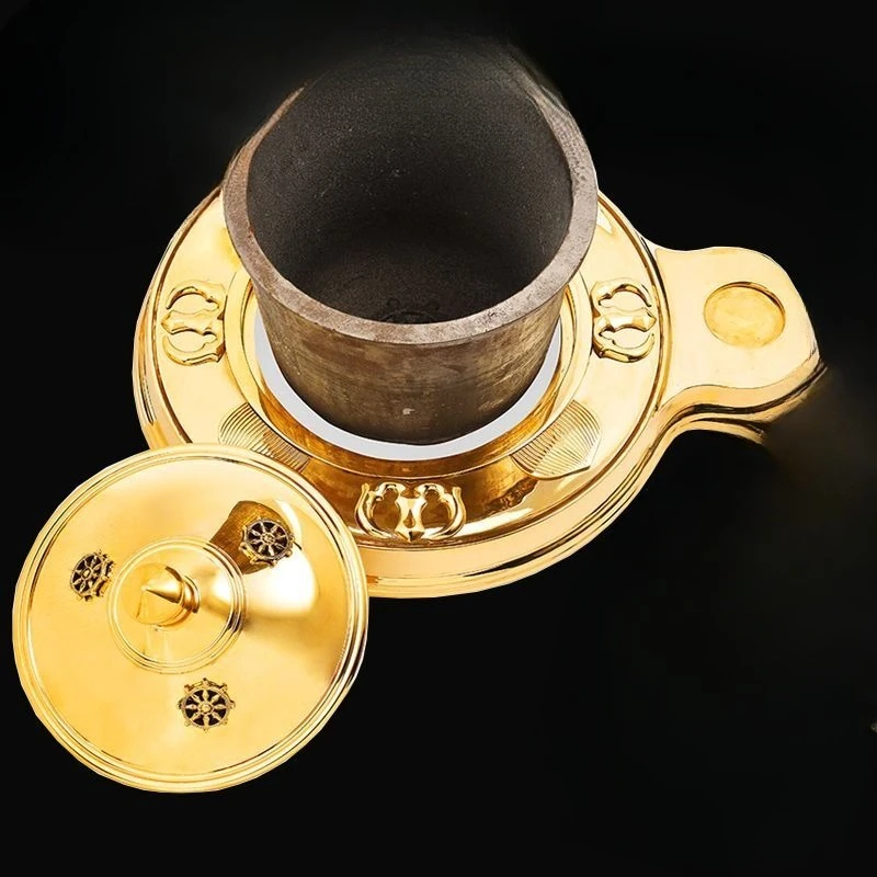 Shingyan Sect Pure Copper Seiko Moisture Protection Furnace, Moisture Protection Kettle, Moisture Protection Altar Fire