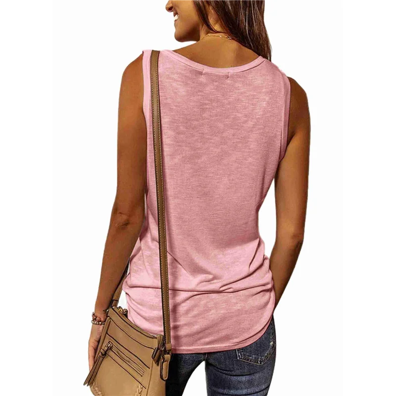 

Топы на бретелях для женщин, летние модные топы с v-образным вырезом, блестящая отделка, свободные повседневные рубашки без рукавов, мода 2025 г.