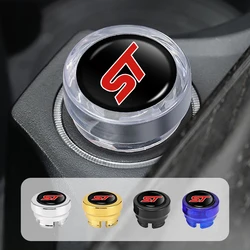 Car Cigarette Lighter Button Replacement Plug Dust Cover For Ford ST Racing Performance Focus Mk2 Mk3 Fiesta Ranger Mondeo S-MAX