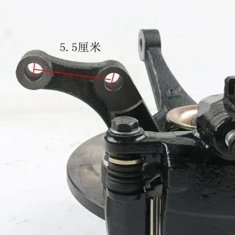 Electric Four-wheeler Front Axle Head Assembly, Electric Vehicle Front Steering Disc Brake Axle Head Assembly