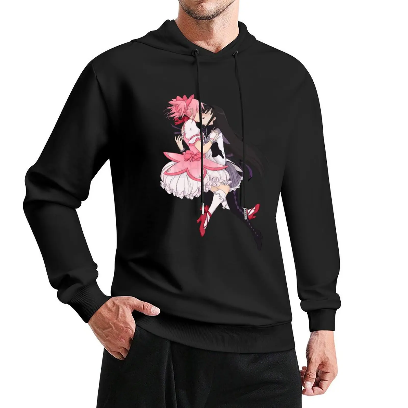 

Madoka Magica Madoka and Homura Pullover Hoodie blouse mens hoodie