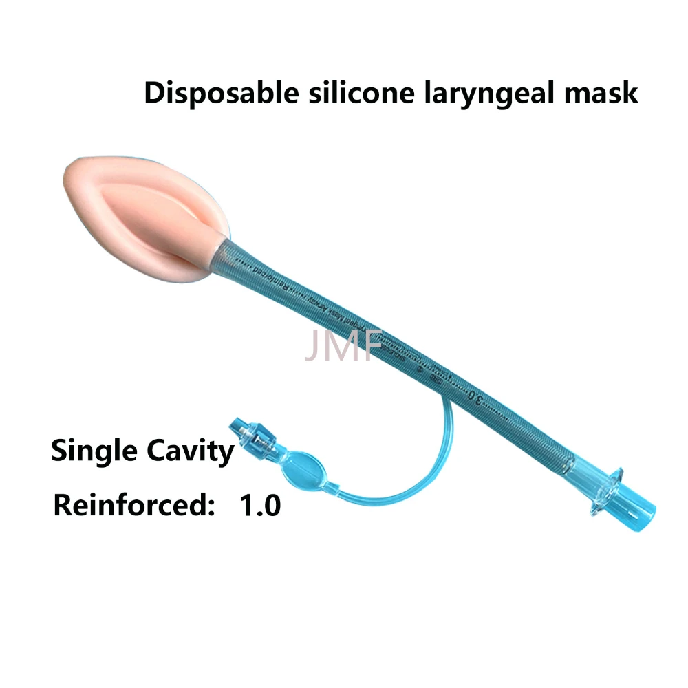 Disposable Silicone Laryngeal Mask Single Cavity Reinforced Type Medical Sterile Airway Catheter Anesthesia Emergency Supplies