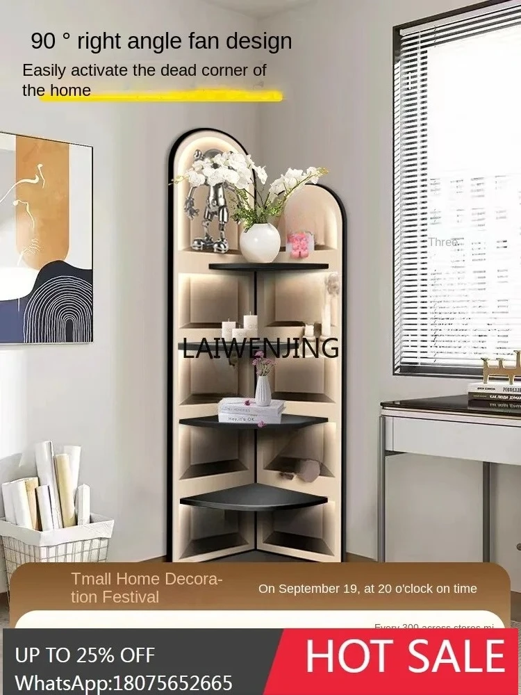 MJY living room corner painting, high-end corner multi-layer rack, crevice storage triangle cabinet painting