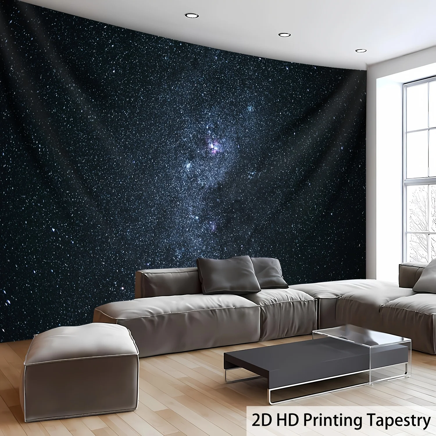 1pc Ultra Large Size Minimalism Starlit Sky Milky Way Natural Landscape Aesthetics Print Tapestry Birthday Gift Room Decoration