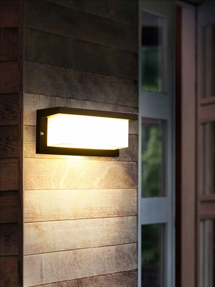 في الهواء الطلق إضاءة مقاومة للماء الجدار الخفيفة IP65 محس حركة الشرفة حديقة في الشرفة مصباح الإضاءة الحديثة الخارجية #2