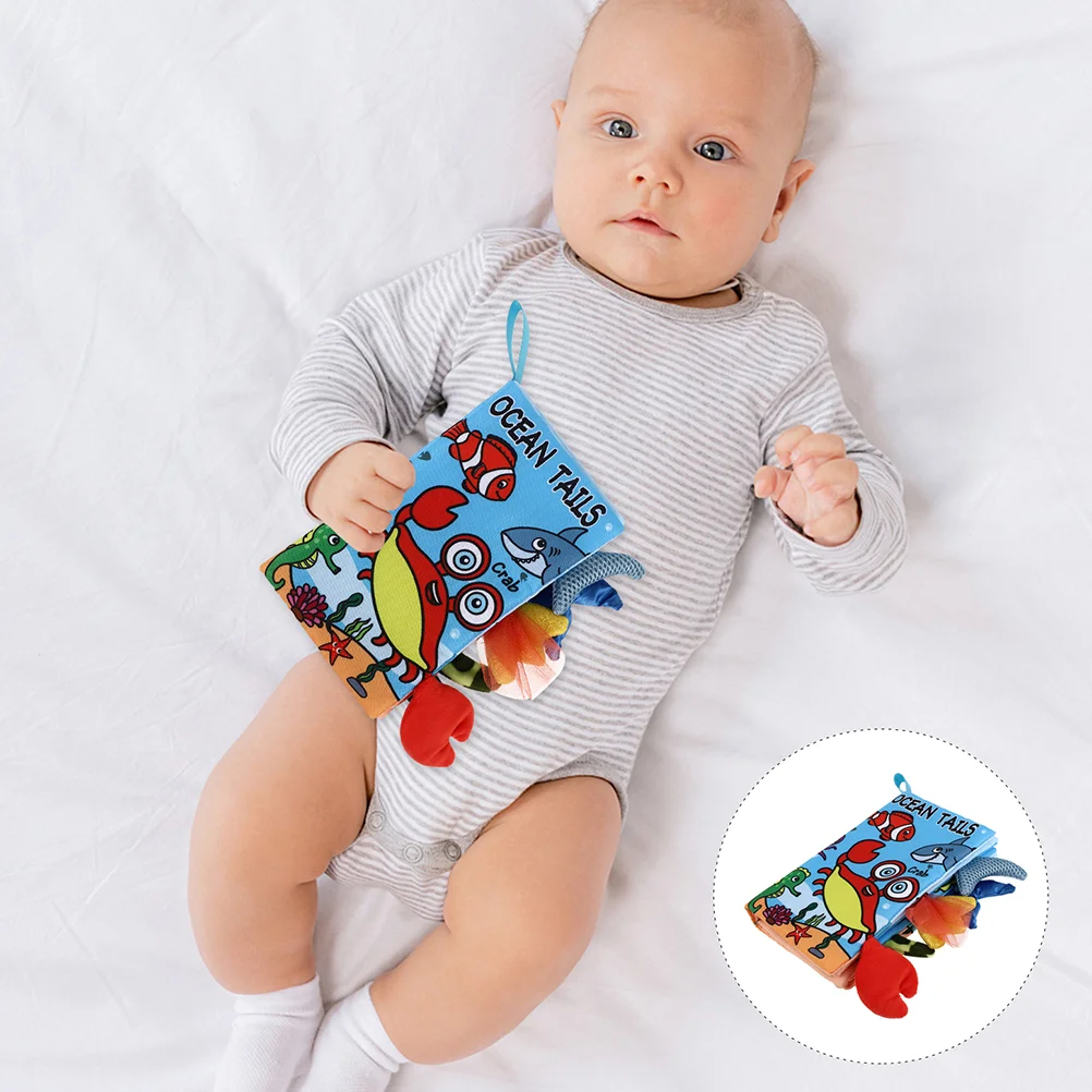 

2 Pcs Books Tear-proof Cloth Toddler Toys for Toddlers Puzzle Infant 22X12CM Baby Busy