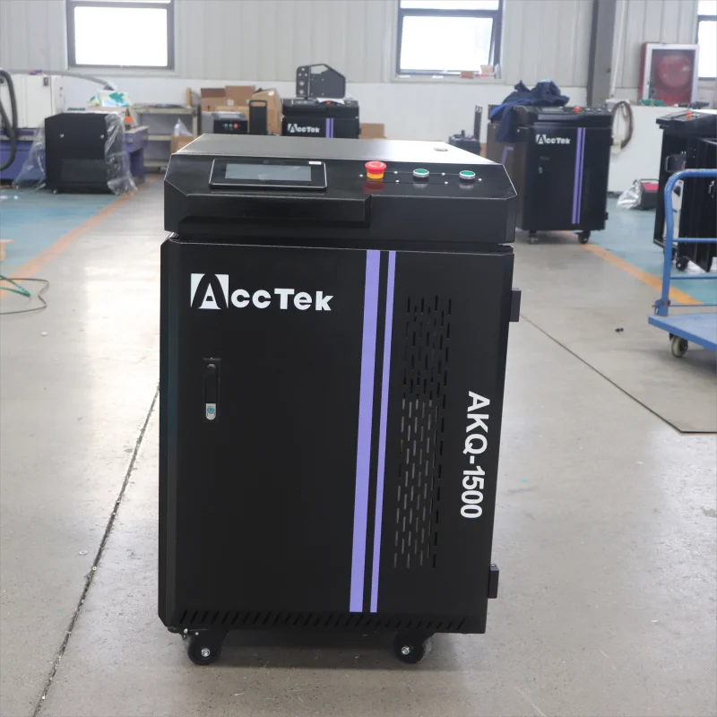 1500W 2000W 3000W MAX Oil Stains Rust Paint Removal high-precision and high-efficiency Fiber Laser Cleaning Machine