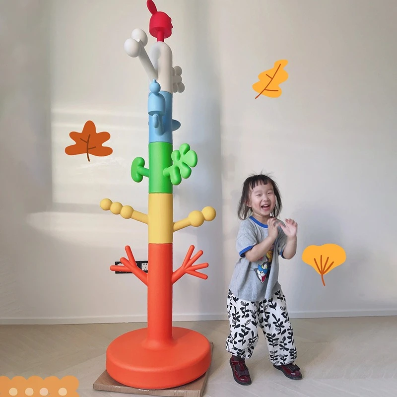 

Designer hanger, floor-to-ceiling bedroom children's coat rack