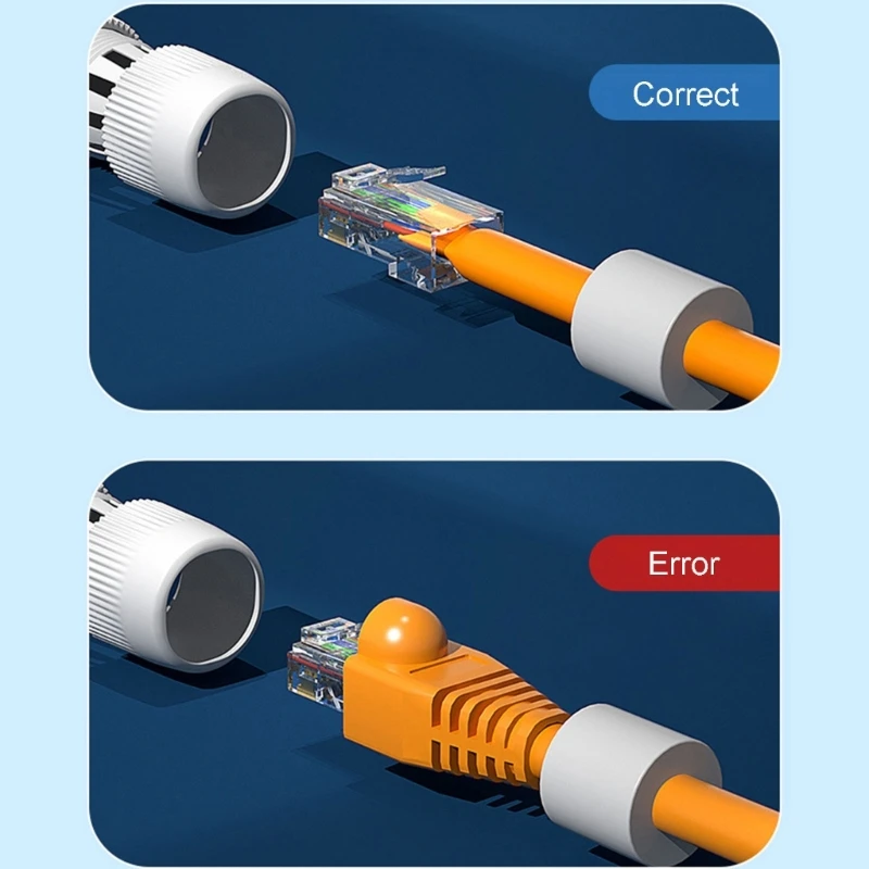 RJ45 Couplers IP67 Ethernets Networks Cable Connectors Straight-through Header Broadband Networks Cable Extenders