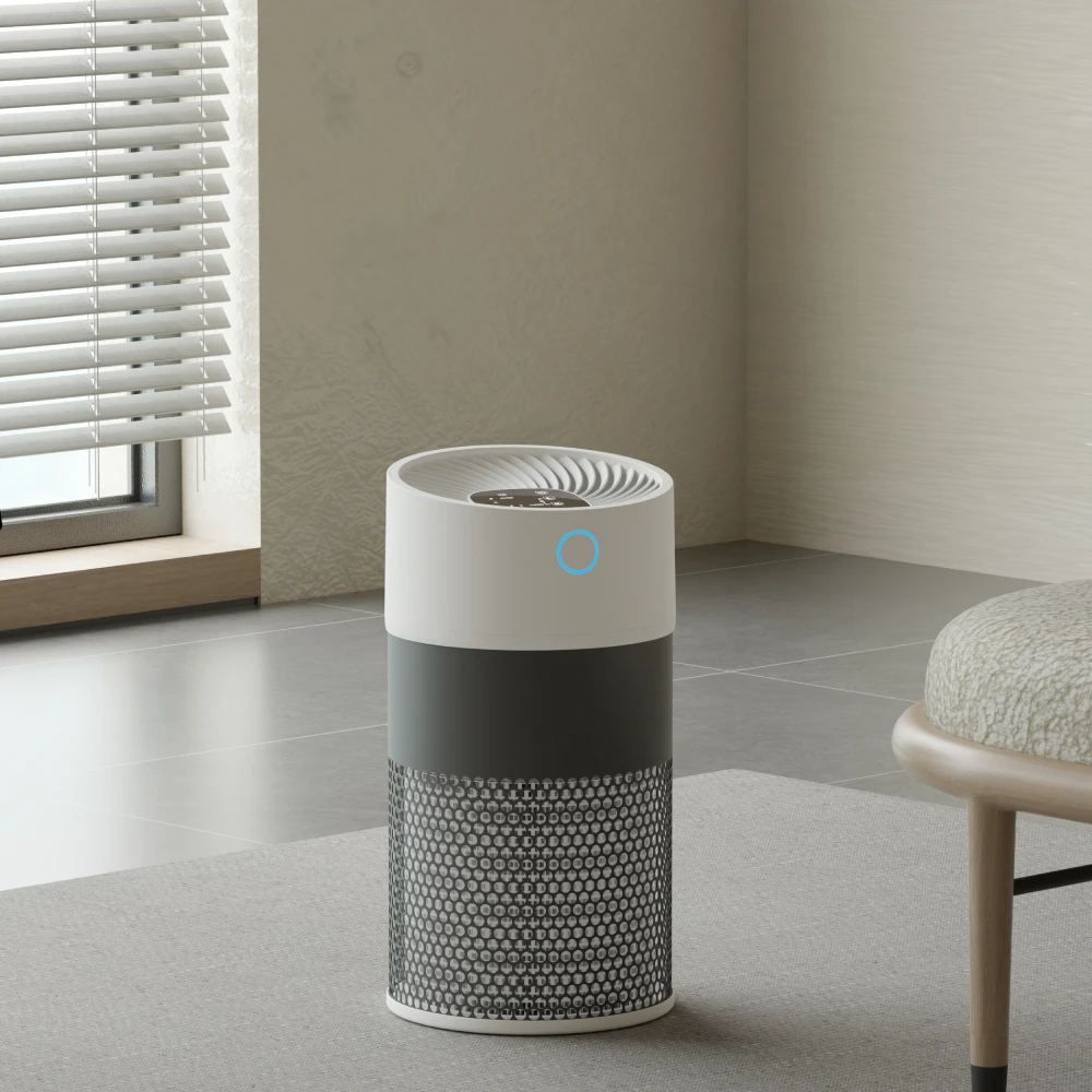 

Портативный электрический безлопастной вентилятор-очиститель воздуха с HEPA-фильтром 3000 мАч для устранения запахов кошачьего туалета и дыма