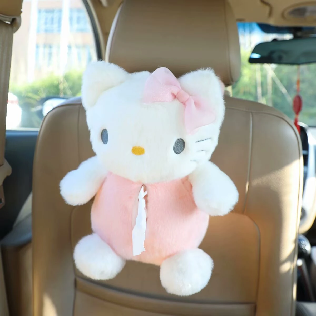 

Universal Car Tissue Hanger Doll Cute Creative Hanging Tissue Holder Plush Vehicle Tissue Case Paper Box