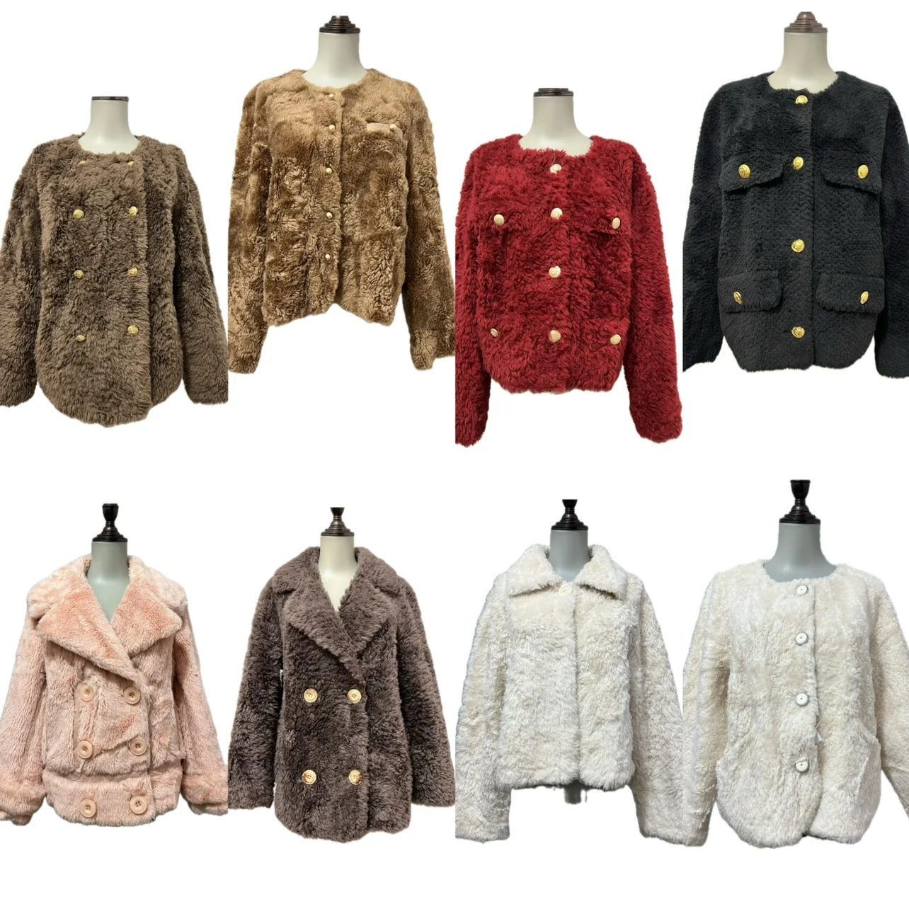 

Винтажное шерстяное пальто из натурального меха тосканского ягненка, полностью шерстяное, зимняя одежда, маленький размер, французский стиль, женское, класса люкс