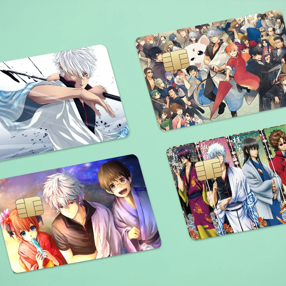 GINTAMA Anime Anime Cartoon Bär Haut Aufkleber Film Klebeband Fall für große Kredit-Debitkarte Vorderseite