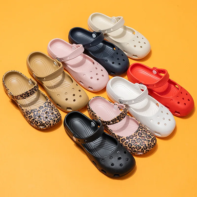 

ZONAFURE Ballet Clogs Women Closed Toe Rhinestone Pearl Non Slip Breathable Lightweight Hollow Out Flat Summer Beach Nurse Shoes