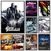 fast and Furious Poster Wall Art Printing Waterproof Home Living Bed Room Bar Aesthetic Decor