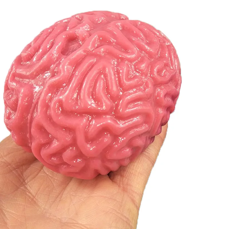 Simulation Brain Horror Toys Rubber Fake Human Brain Prop Toy Antistress Toys Novelty Brain Toy Squeezable Relieve Stress Toys