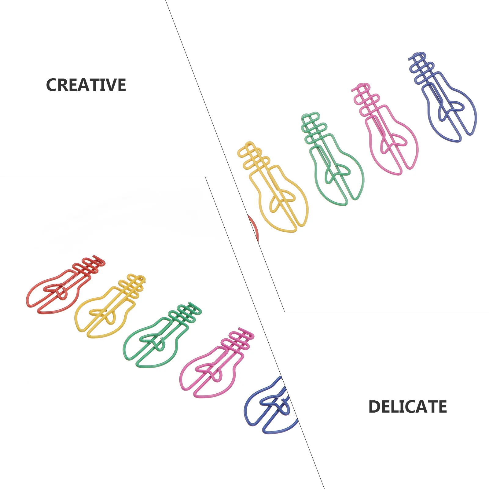 

30Pcs Unique Light Bulb Design Paper Clips Perfect for Holding Documents Books Notebooks Scrapbooks Paper Clips