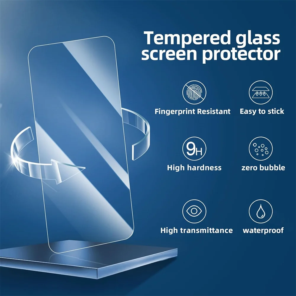 1-5PCS Transparent Tempered Glass For Poco F5 Screen Protector Poco F 5 F4 X5 X4 X3 Pro HD Scratch Proof Front Film Poko F5 Pro Movil Protector Pantalla Poco X4 GT Mobile Phone Glass