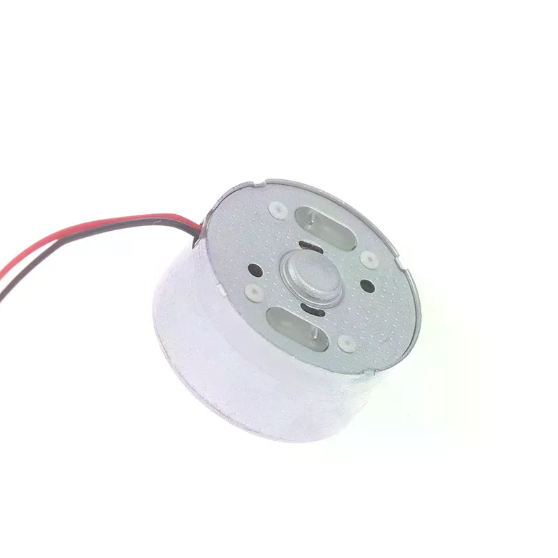 RF-300EA-1D390 DC 1.5V 3V 5V 6V 7250RPM Mini Mute 24mm Round Spindle Motor Precious Metal Brush Engine DIY Solar Power Toy Model