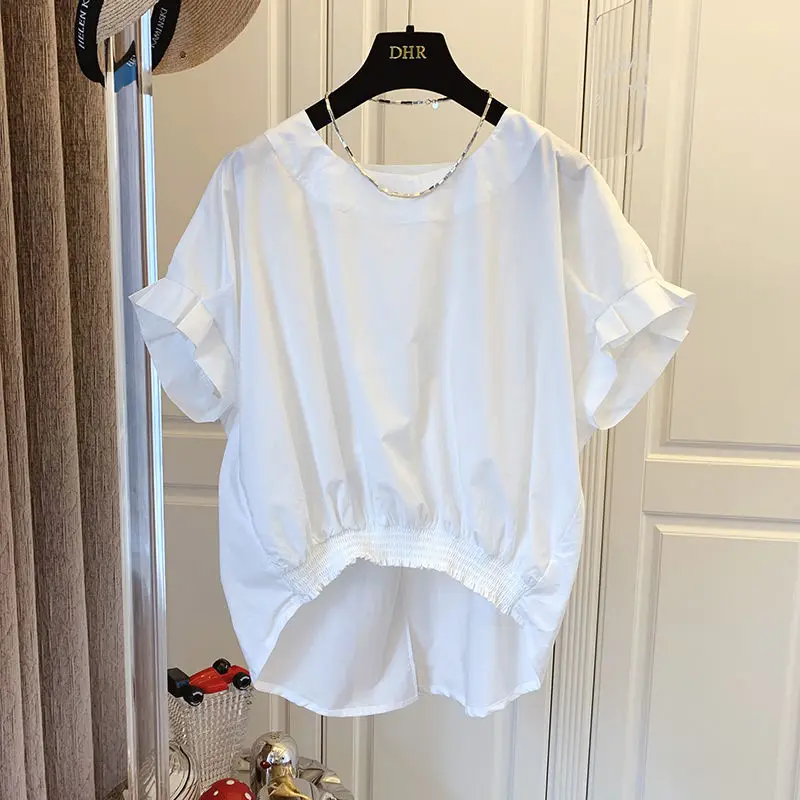 Frauen Kleidung Sommer Dünne Hemd Neue Ankunft Trendy Lose Fit Chiffon Bluse Casual Top Mode Weibliche Kleidung Heißer Stil