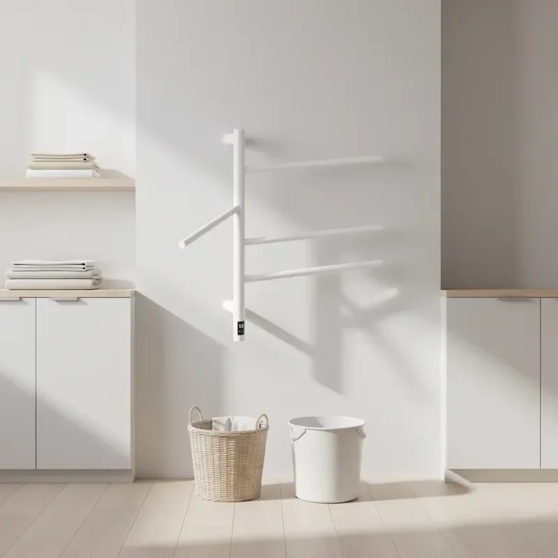 Electric Towel Warmer Rack 304 Stainless Steel Bathroom Heated Rail Multifunctional Drying Hanger for Home Bath Room Decor