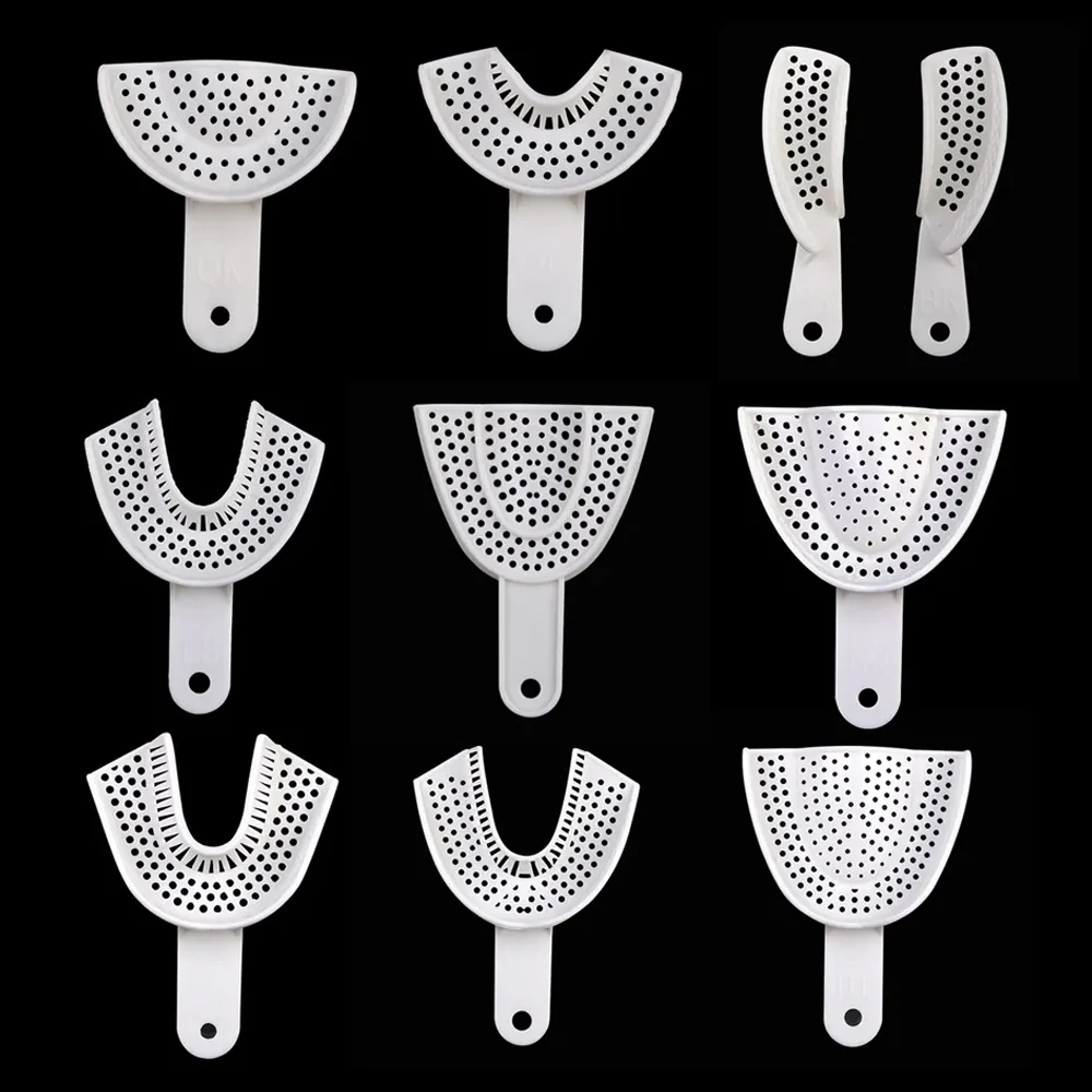 PIORPOY Dental Disposable Plastic Impression Trays Upper And Lower L/M/S/Anterior/Quadrant Size Dentistry Dentist Accessories