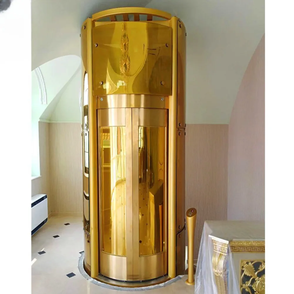 Five-storey villa household round elevator size Shenyang Huacai