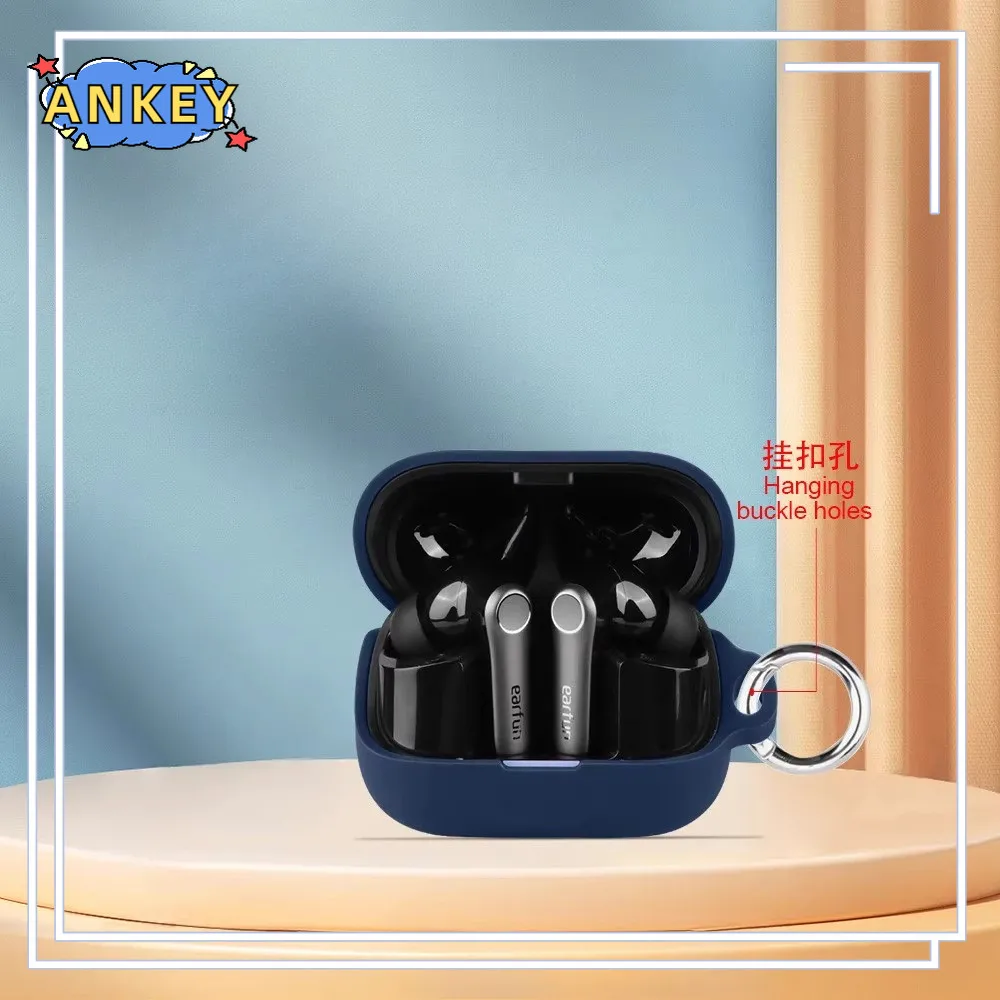 حافظة لهاتف EarFun Air Pro 4+ غطاء حماية لسماعات الأذن EarFun Air Pro 4 Plus غلاف من السيليكون الناعم المضاد للسقوط