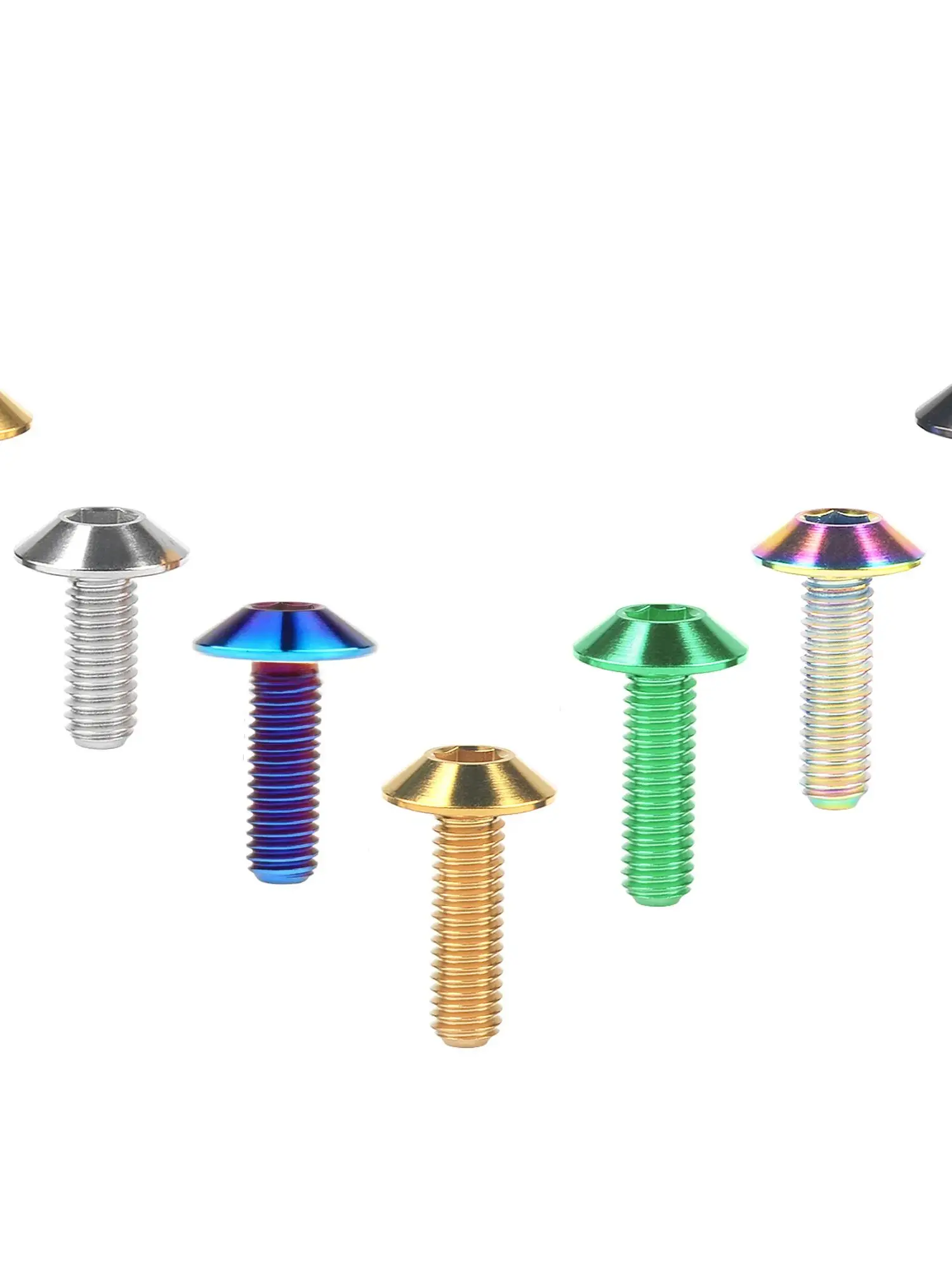 AliExpress Wanyifa Titanium Bolts  M6 M8 Hex Head Screws  12-35mm Lengths, Ideal for Motorcycle and Bike Fastening