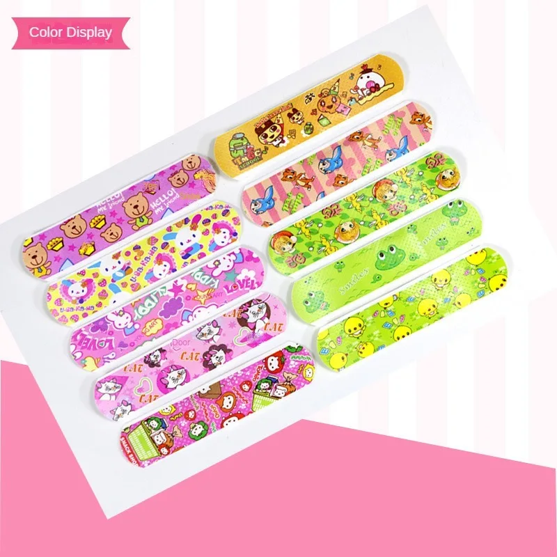 120pcs/Lot Cartoon Animal Pattern Band Aid Hemostasis Adhesive Bandages First Emergency Kit Wound Plaster Patches For Kids