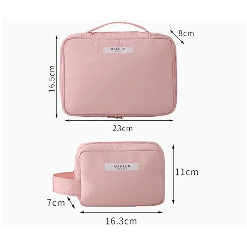 Borsa per il trucco da viaggio borsa per cosmetici da donna custodia per Organizer impermeabile borsa per cosmetici portatile di grande capacità