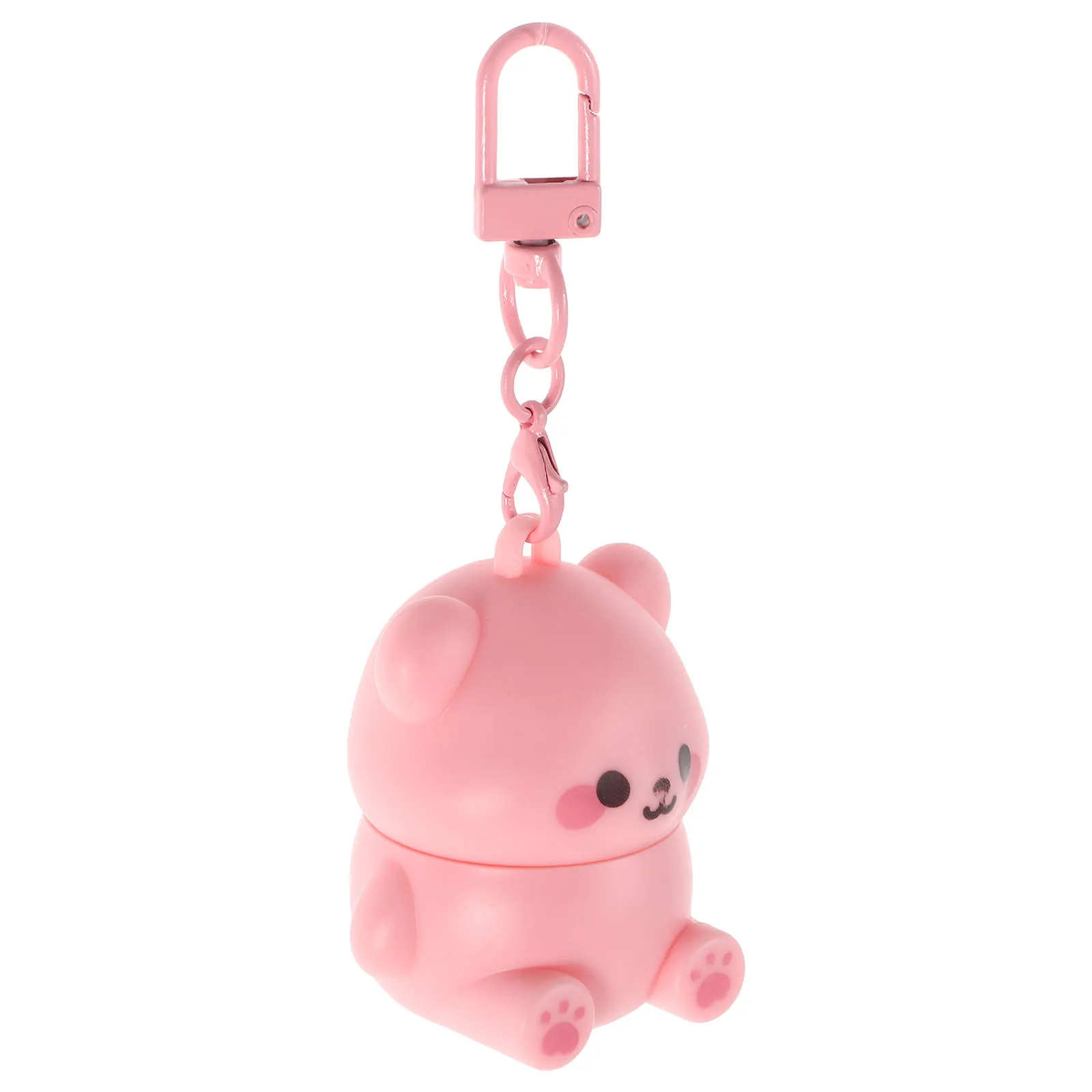 Bálsamo labial de oso de tamaño pequeño, hidratante, seguro, duradero, sabor a fresa, medias de premios para Baby Shower para niños pequeños