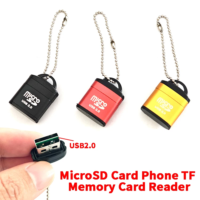 USB2.0 Micro SD TF Card Reader Writer Mini Memory Car Speaker Adapter For Laptop Music Play Converter Expansion Storage Card