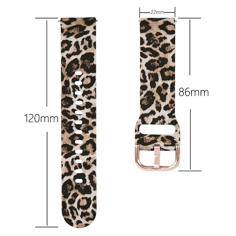 22mm Printing Strap for Amazfit Bip 5 Replacement Silicone SmartWatch Wristband Bracelet correa Amazfit Bip5 Watch band