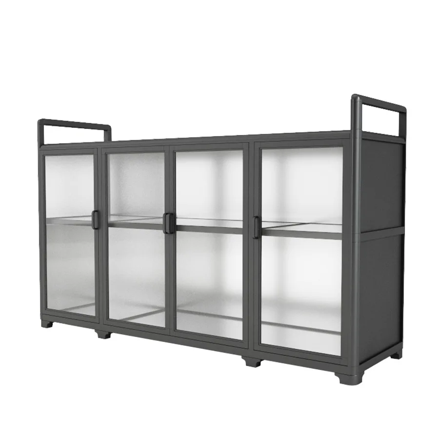 

Side cabinet, cupboard, kitchen storage cabinet, aluminum alloy , multi-function