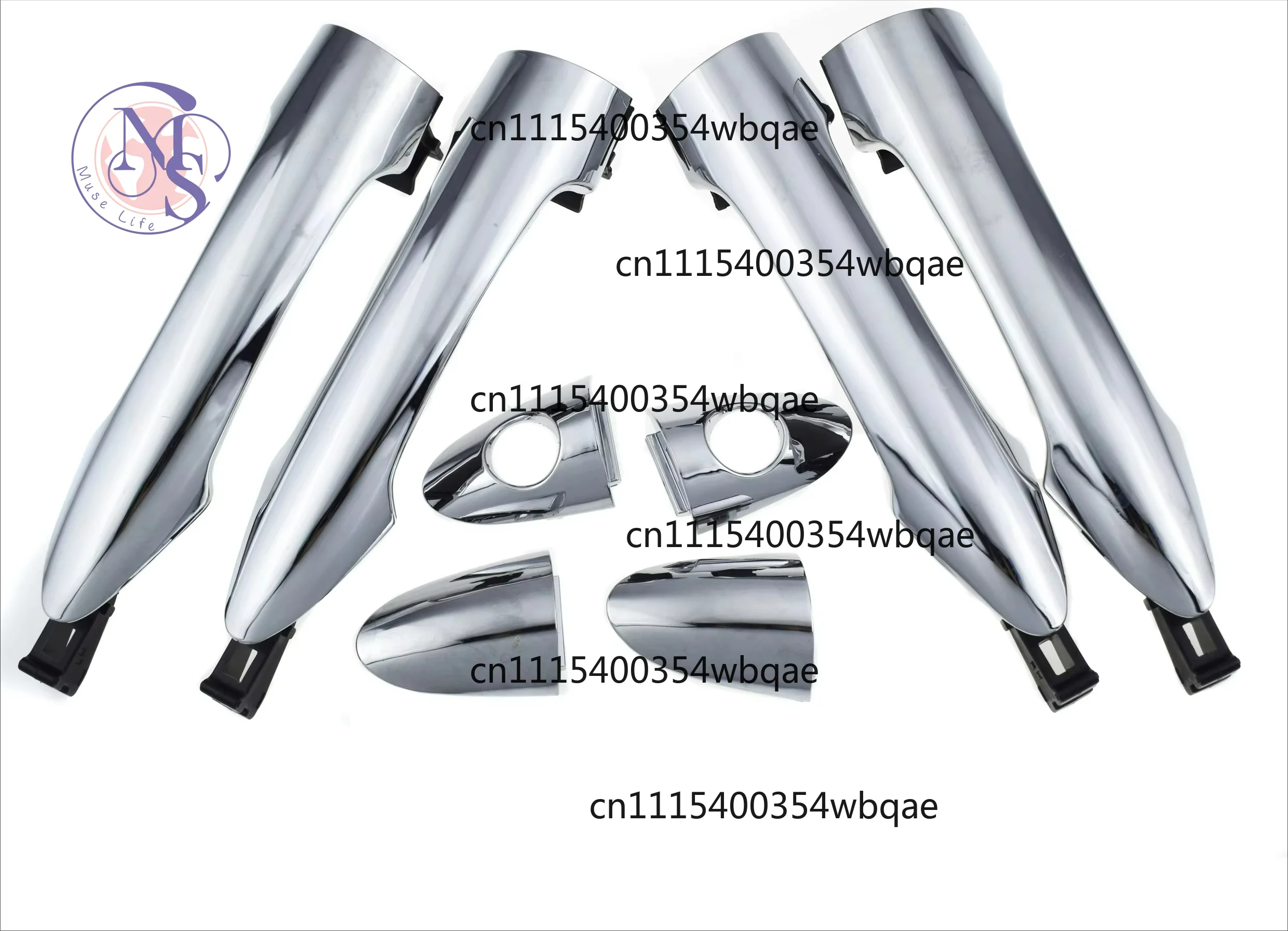 ZOCI- 1/2/4Pcs Chrome Exterior Door Handle Front Rear Left Right for Picanto Morning 2011-2016