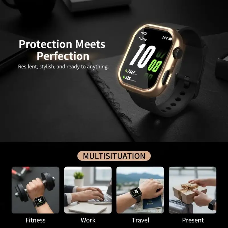 Full Coverage TPU Watch Case For Selection Rossini 2i With Plated Finish Perfect For Daily Wear Sports Use